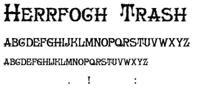 HerrFoch Trash font